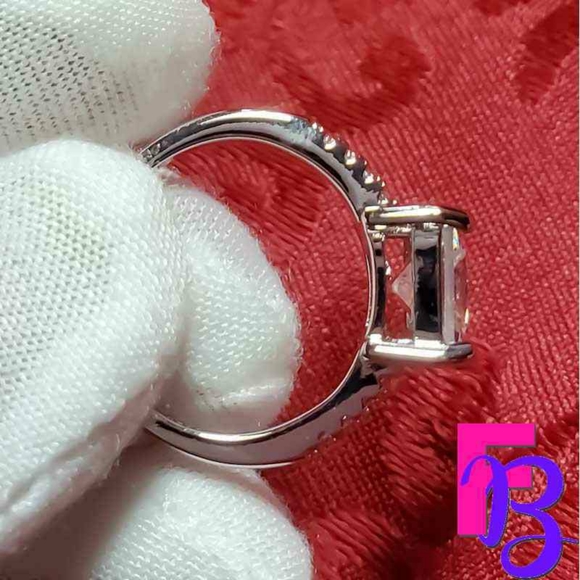 Size 9 Classic 2 CTW Princess Engagement Ring - Picture 5 of 10